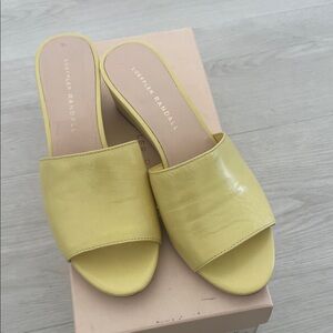 Loeffler Randall Lemon Yellow Mules